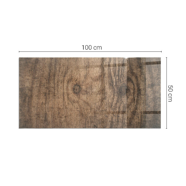 Vetro sotto stufa Legno in stile naturale