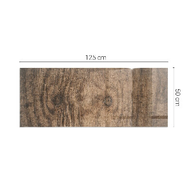 Vetro sotto stufa Legno in stile naturale