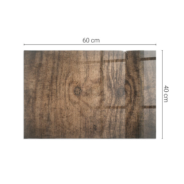 Vetro sotto stufa in legno dallo stile naturale