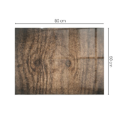 Vetro sotto stufa Legno in stile naturale