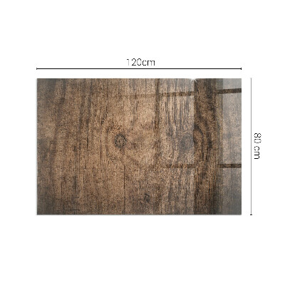 Vetro sotto stufa Legno in stile naturale