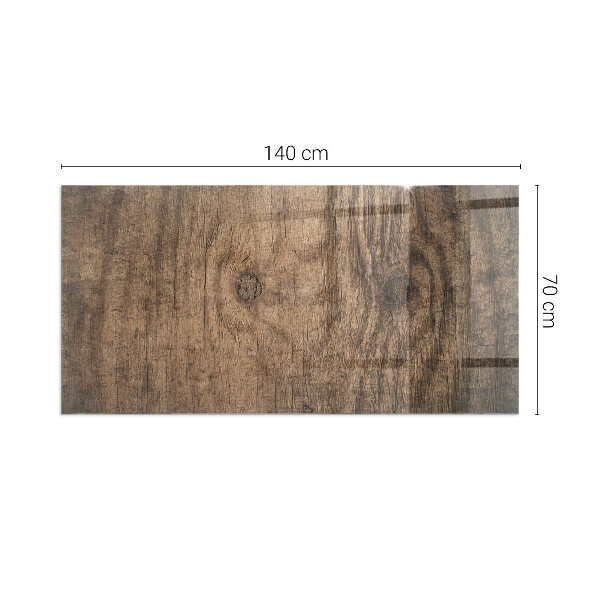 Vetro sotto stufa Legno in stile naturale