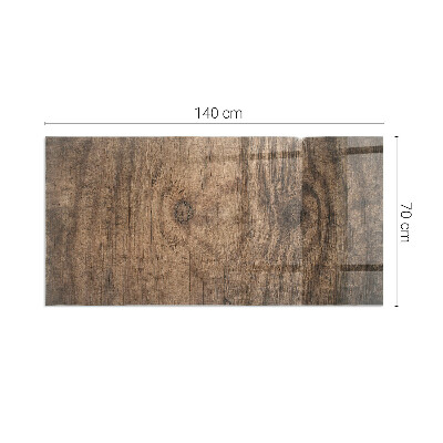 Vetro sotto stufa Legno in stile naturale