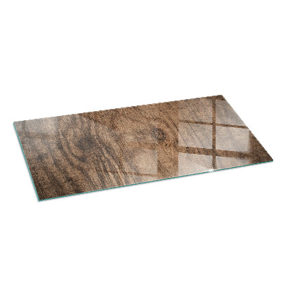 Vetro sotto stufa Legno in stile naturale