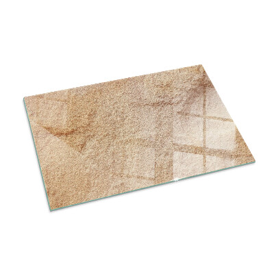 Vetro sotto stufa rettangolare con motivo in pietra autentico