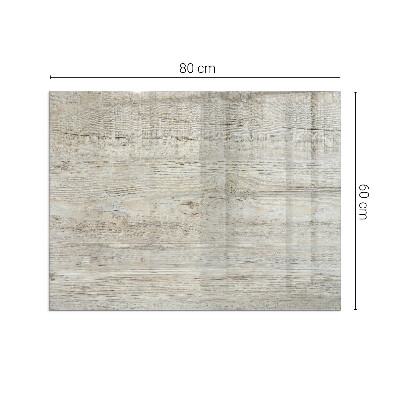 Vetro sotto stufa rettangolare con delicata trama in legno chiaro