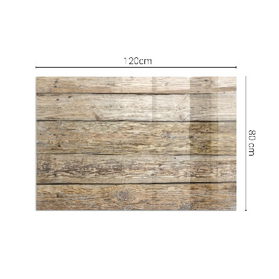 Vetro sotto stufa con disposizione delle assi e motivo naturale