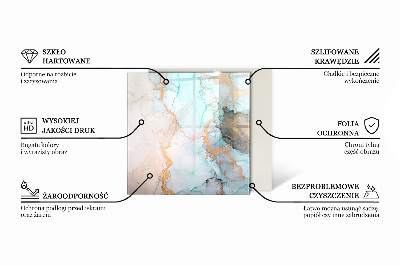 Vetro sotto stufa con disposizione delle assi e motivo naturale