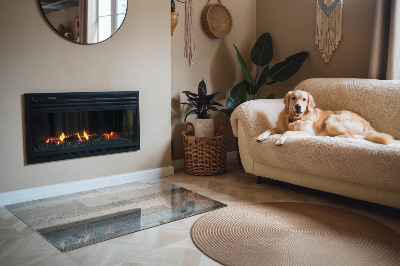 Vetro sotto stufa rettangolare in vari colori e con motivi decorativi