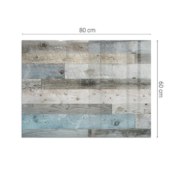 Vetro sotto stufa rettangolare in vari colori e con motivi decorativi