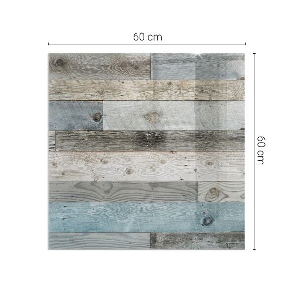 Vetro sotto stufa rettangolare in vari colori e con motivi decorativi