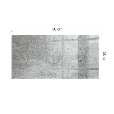 Vetro sotto stufa con motivo in cemento a vista