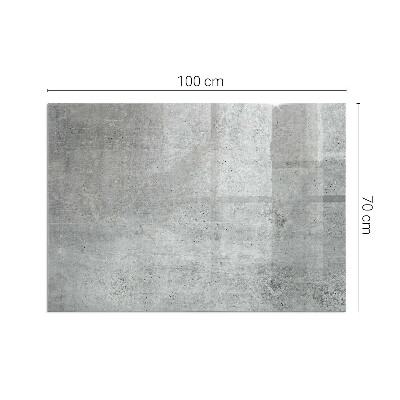 Vetro sotto stufa con motivo in cemento a vista