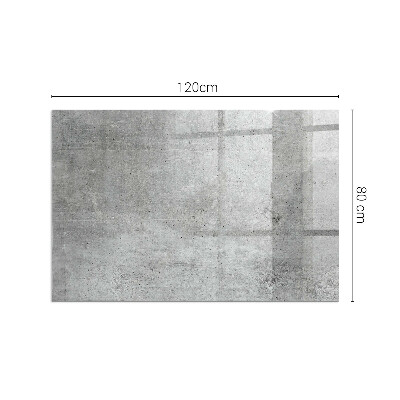Vetro sotto stufa con motivo in cemento a vista