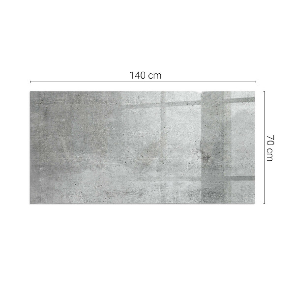Vetro sotto stufa con motivo in cemento a vista