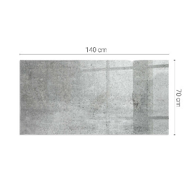 Vetro sotto stufa con motivo in cemento a vista