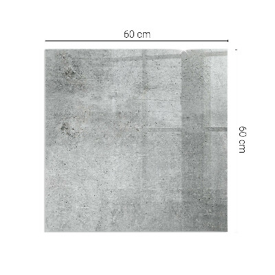 Vetro sotto stufa con motivo in cemento a vista