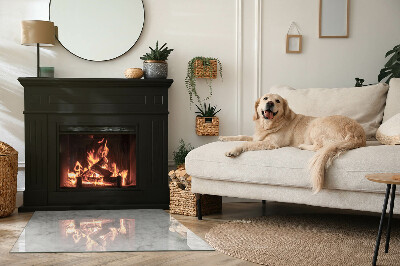 Vetro sotto stufa con elegante struttura in marmo dal design moderno