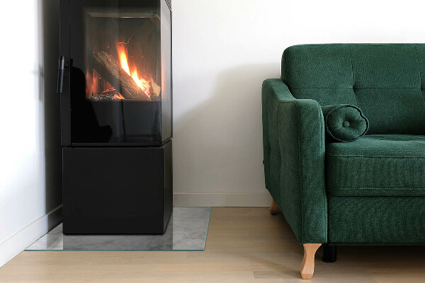 Vetro sotto stufa Elegante struttura in marmo dal design