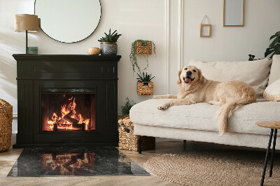 Vetro sotto stufa con motivo in marmo dallo stile classico