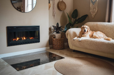 Vetro sotto stufa con motivo in marmo dallo stile classico