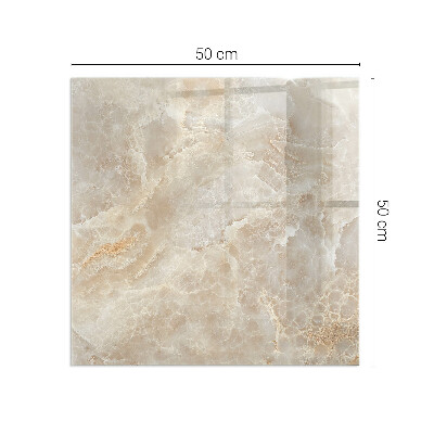 Vetro sotto stufa rettangolare con motivo a pietra in stile organico