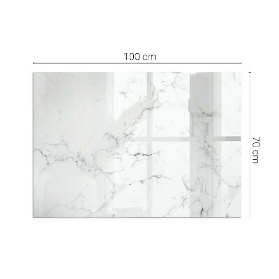 Vetro sotto stufa con motivo marmorizzato e venature eleganti