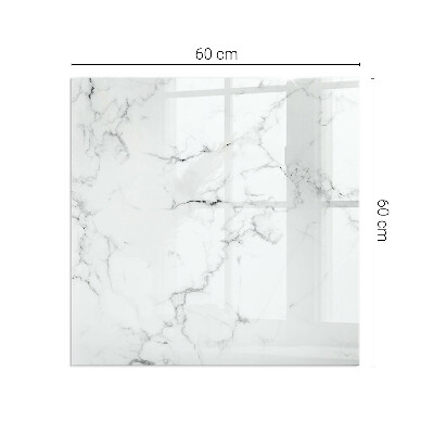 Vetro sotto stufa con motivo marmorizzato e venature eleganti