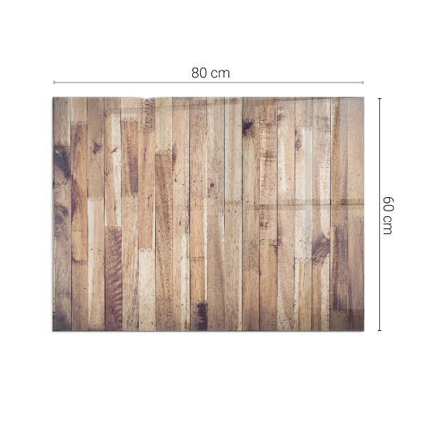 Vetro sotto stufa con disegno armonioso nella disposizione del pannello
