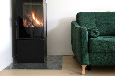 Vetro sotto stufa rettangolare con superficie modellata a effetto grezzo