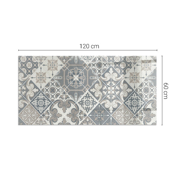 Vetro sotto stufa Motivi decorativi a mosaico