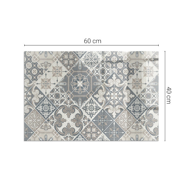 Vetro sotto stufa Motivi decorativi a mosaico