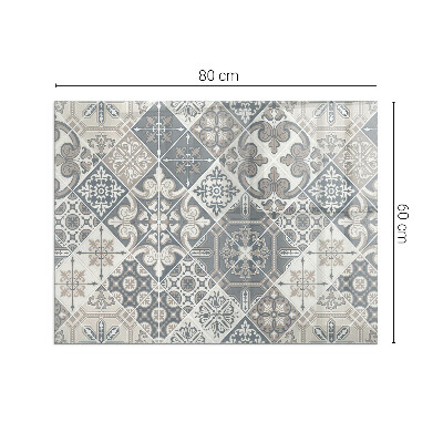 Vetro sotto stufa con motivi decorativi a mosaico