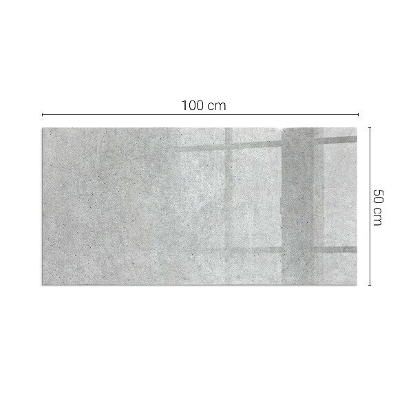 Vetro sotto stufa rettangolare Texture naturale del cemento