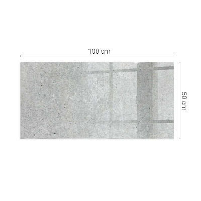 Vetro sotto stufa rettangolare Texture naturale del cemento