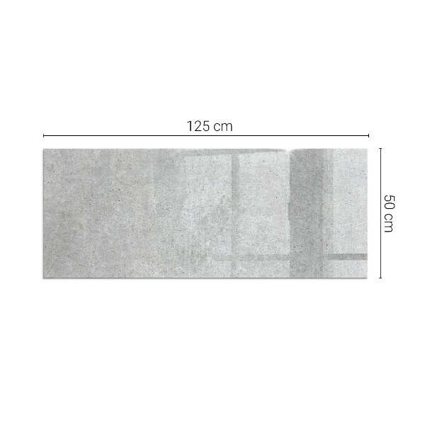 Vetro sotto stufa rettangolare Texture naturale del cemento