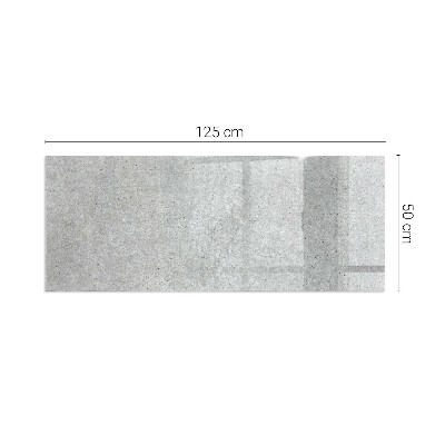 Vetro sotto stufa rettangolare Texture naturale del cemento