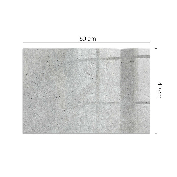 Vetro sotto stufa rettangolare Texture naturale del cemento