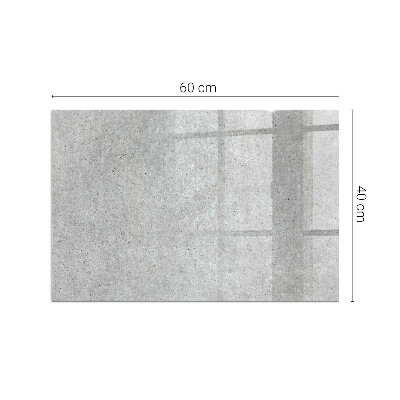 Vetro sotto stufa rettangolare Texture naturale del cemento