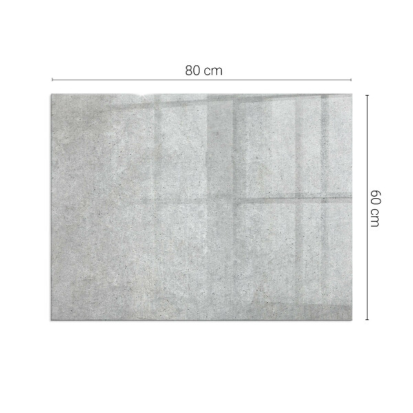 Vetro sotto stufa rettangolare Texture naturale del cemento
