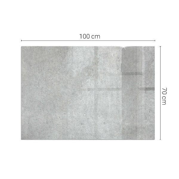 Vetro sotto stufa rettangolare Texture naturale del cemento