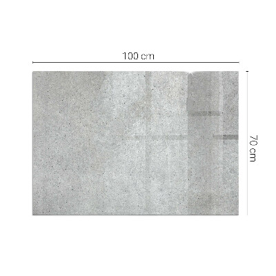 Vetro sotto stufa rettangolare Texture naturale del cemento