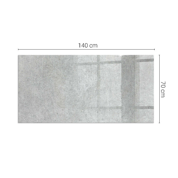 Vetro sotto stufa rettangolare Texture naturale del cemento