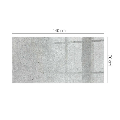 Vetro sotto stufa rettangolare Texture naturale del cemento