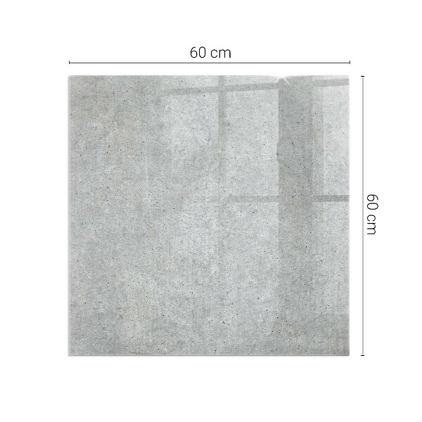 Vetro sotto stufa rettangolare Texture naturale del cemento