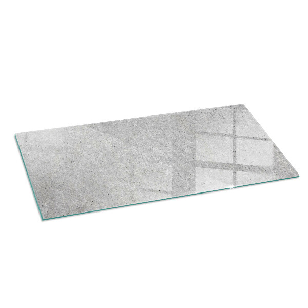 Vetro sotto stufa rettangolare Texture naturale del cemento