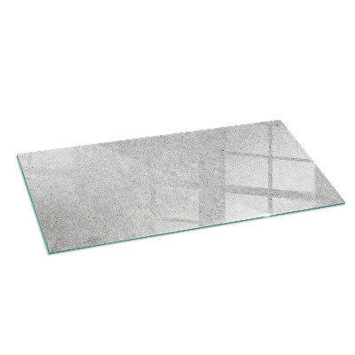 Vetro sotto stufa rettangolare Texture naturale del cemento