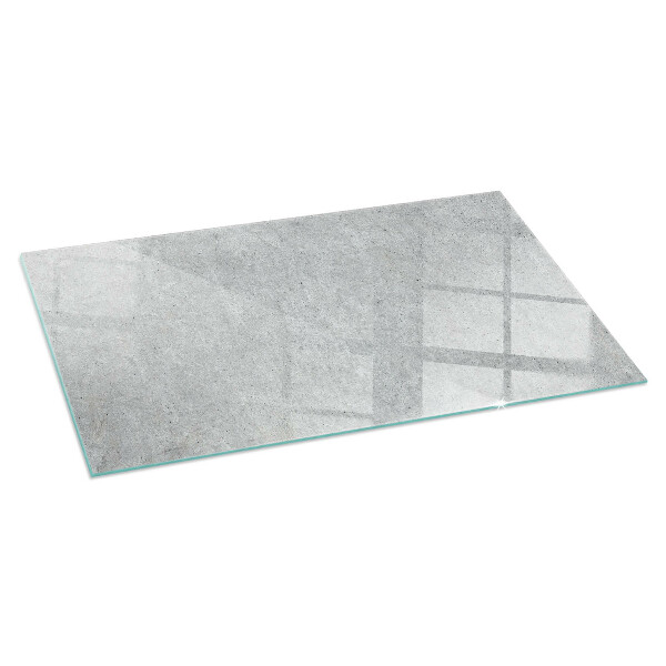 Vetro sotto stufa rettangolare Texture naturale del cemento