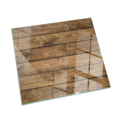 Vetro sotto stufa Venature del legno
