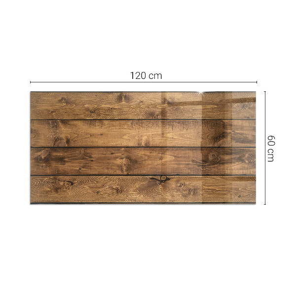 Vetro sotto stufa Venature del legno
